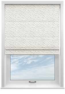 Rolling Hills Velvet, Mineral - Roman Blind